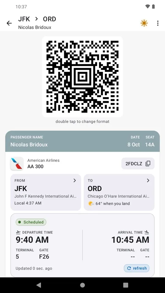 Flight Pass boarding pass